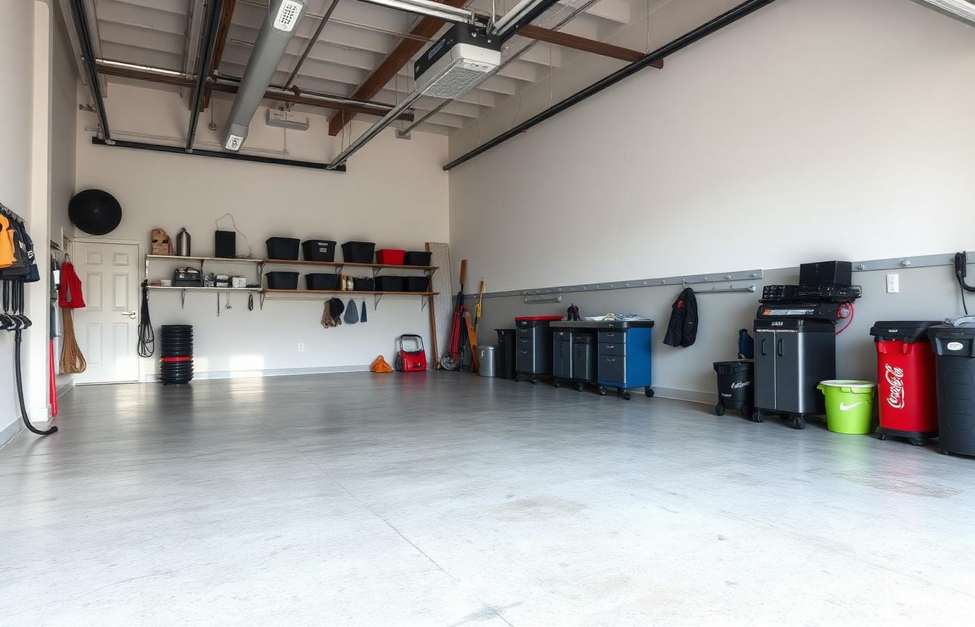 Clean, organized garage after junk removal